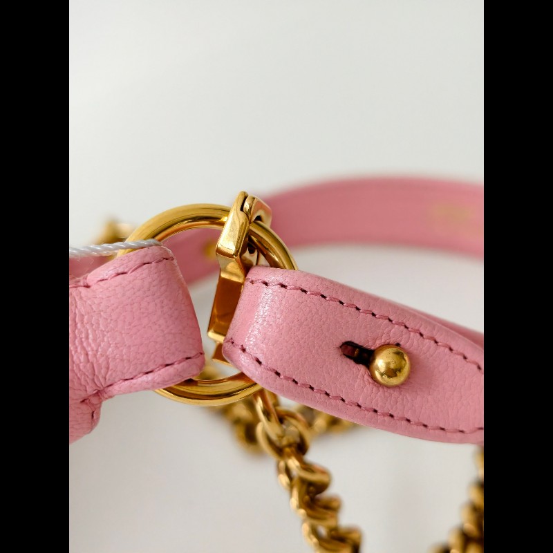 Gucci 淺粉色牛皮 小號 手提包 肩背包-9