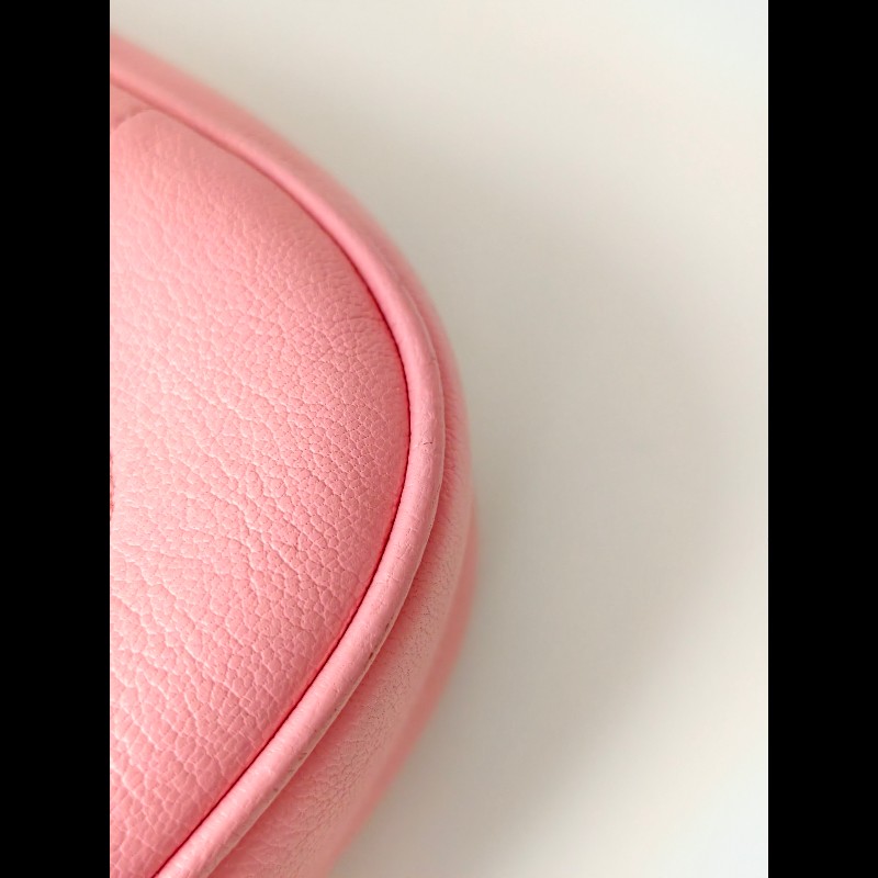 Gucci 淺粉色牛皮 小號 手提包 肩背包-13