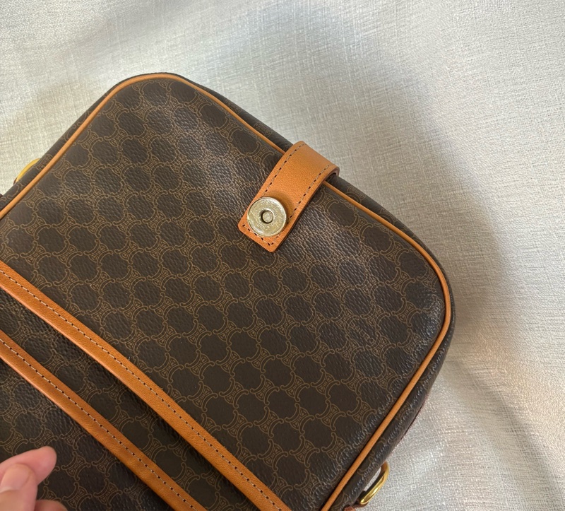 Celine 凱旋門老花馬鞍包 斜挎包-11