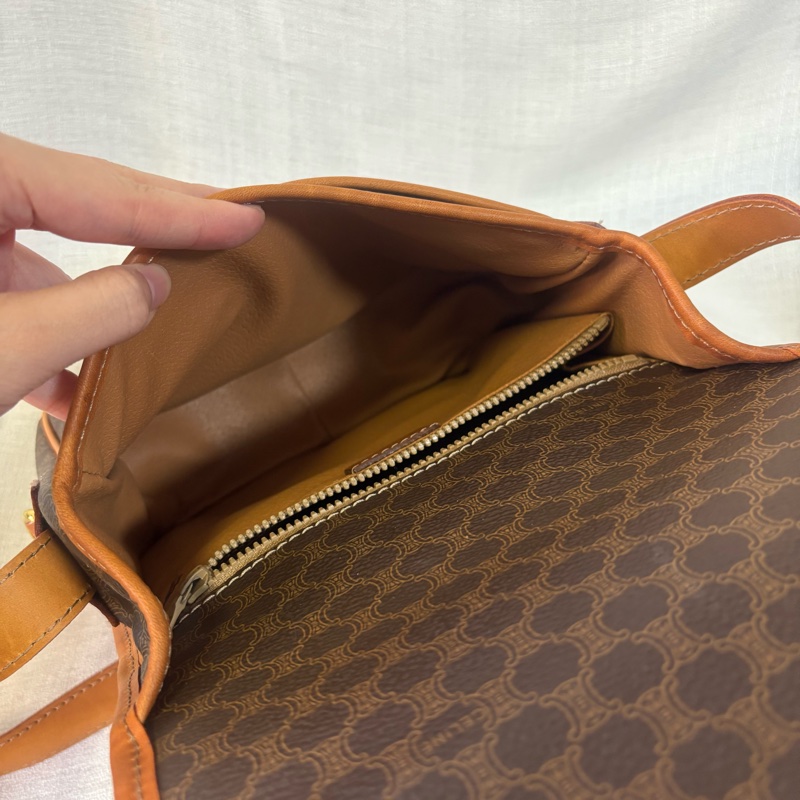 Celine 凱旋門老花馬鞍包 斜挎包-14