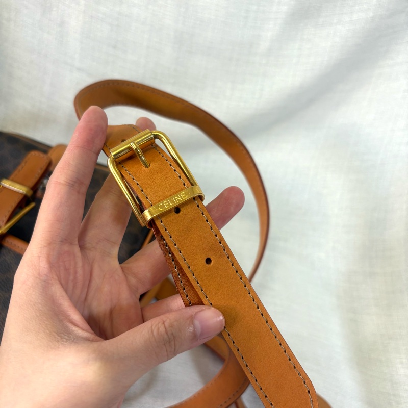 Celine 凱旋門老花馬鞍包 斜挎包-22