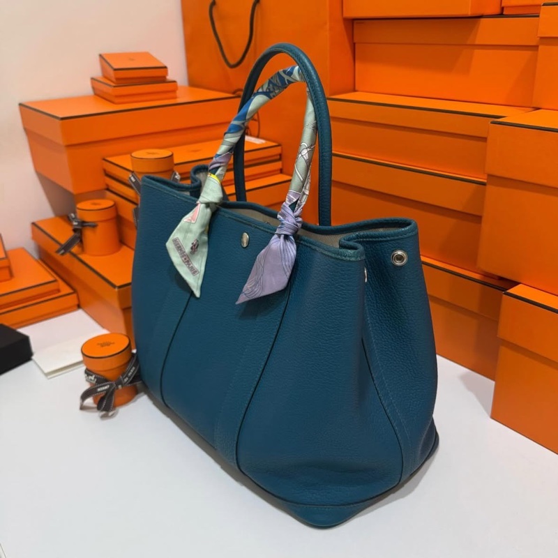 Hermes Garden Party 36孔雀藍 G刻-2