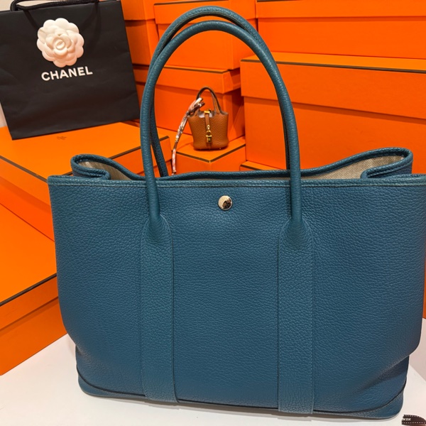 Hermes Garden Party 36孔雀藍 G刻-6
