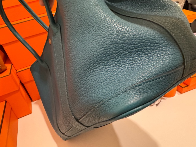 Hermes Garden Party 36孔雀藍 G刻-9