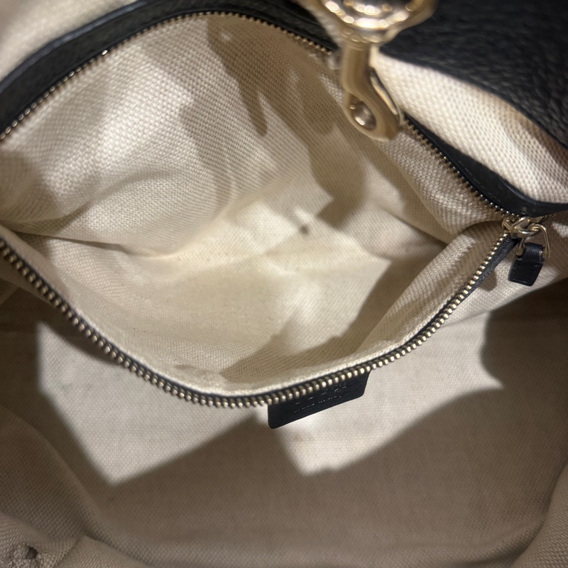 99新🈶購證❤️ gucci #黑金 #荔枝牛皮 #托特包 #soho-21