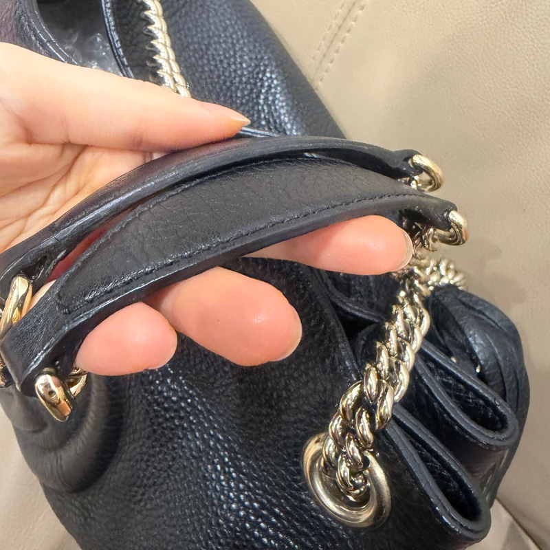 🈶購證❤️ gucci #黑金 #荔枝牛皮 #托特包 #soho-24