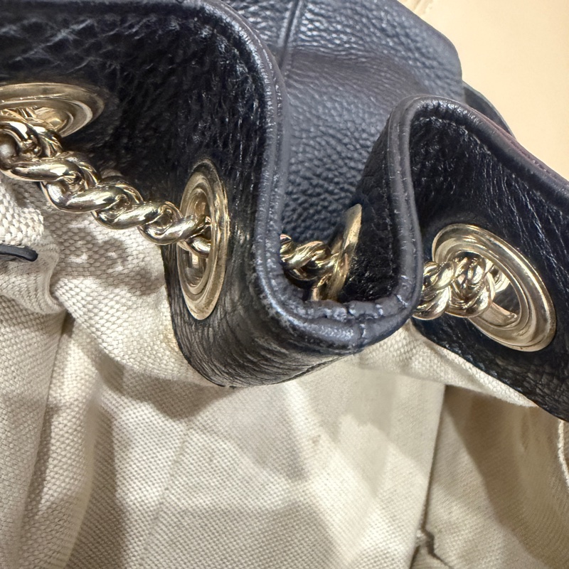 🈶購證❤️ gucci #黑金 #荔枝牛皮 #托特包 #soho-30