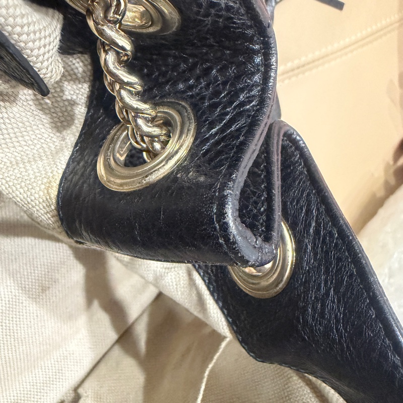 🈶購證❤️ gucci #黑金 #荔枝牛皮 #托特包 #soho-31