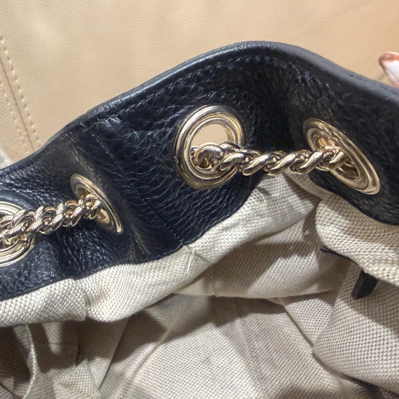 🈶購證❤️ gucci #黑金 #荔枝牛皮 #托特包 #soho-35
