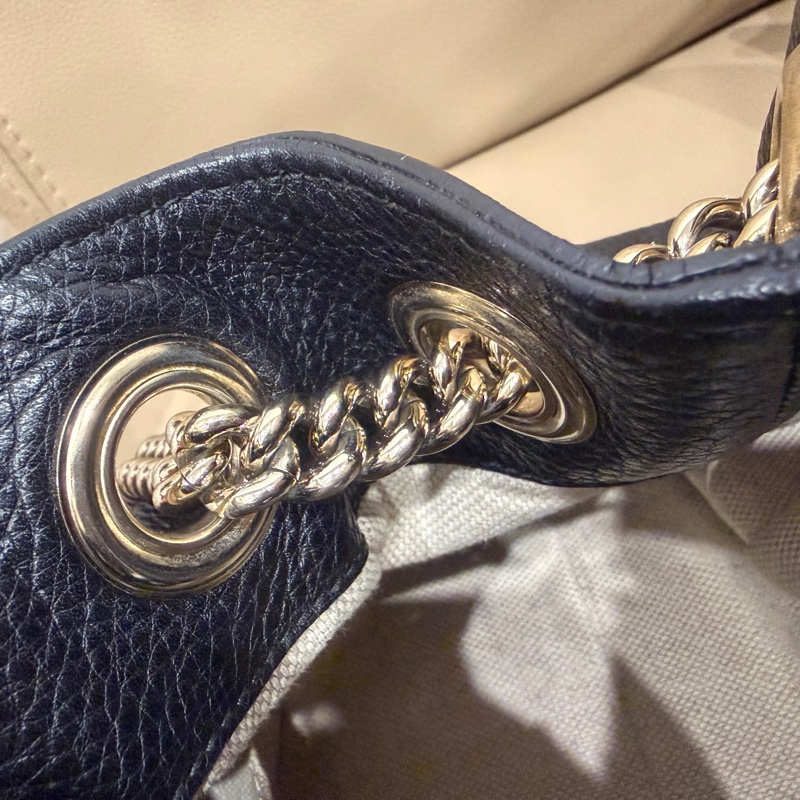 🈶購證❤️ gucci #黑金 #荔枝牛皮 #托特包 #soho-36