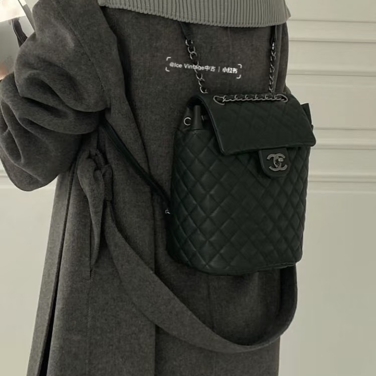 99新🌟大全配🈶購證❤️ #香奈兒 #黑銀 #薩爾茲堡 #後背包 #雙肩包-2