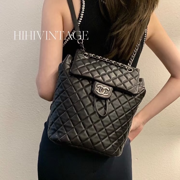 99新🌟大全配🈶購證❤️ #香奈兒 #黑銀 #薩爾茲堡 #後背包 #雙肩包-4