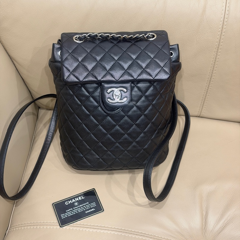 99新🌟大全配🈶購證❤️ #香奈兒 #黑銀 #薩爾茲堡 #後背包 #雙肩包-6