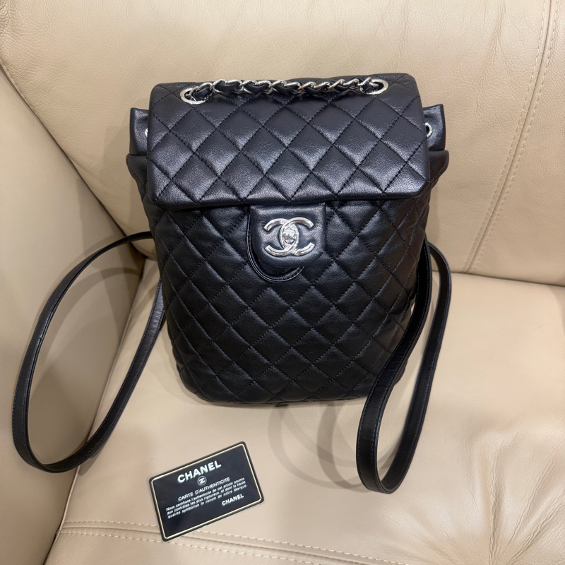 99新🌟大全配🈶購證❤️ #香奈兒 #黑銀 #薩爾茲堡 #後背包 #雙肩包-7