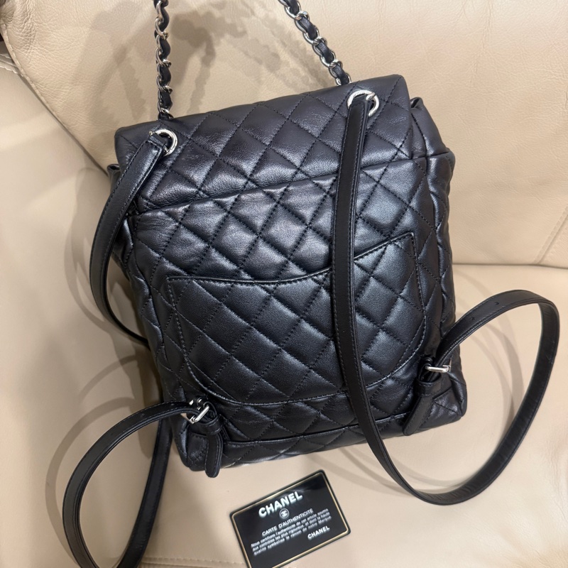 99新🌟大全配🈶購證❤️ #香奈兒 #黑銀 #薩爾茲堡 #後背包 #雙肩包-12