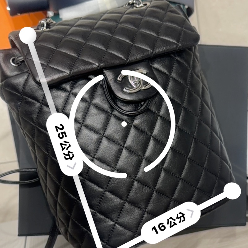 99新🌟大全配🈶購證❤️ #香奈兒 #黑銀 #薩爾茲堡 #後背包 #雙肩包-19