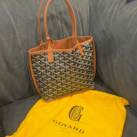 全新閒置🈶購證❤️ goyard #mini #棕色 #托特包 #tote