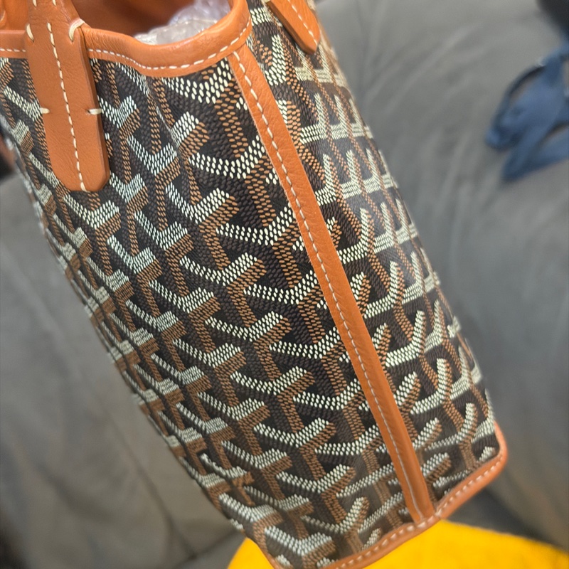 全新閒置🈶購證❤️ goyard #mini #棕色 #托特包 #tote-4