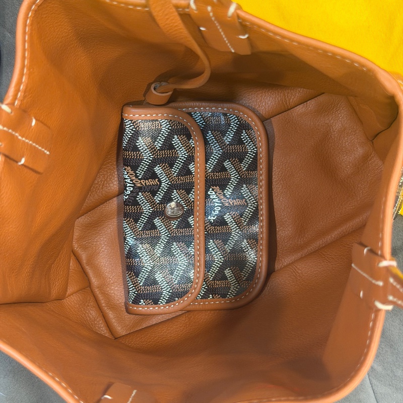 全新閒置🈶購證❤️ goyard #mini #棕色 #托特包 #tote-8