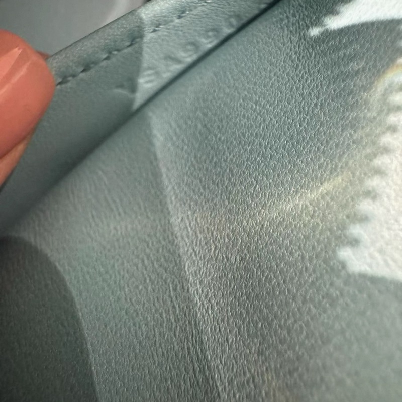 未使用 愛馬仕mini bolide保齡球包 金扣,Y刻 馬卡龍藍,(有微瑕)-1