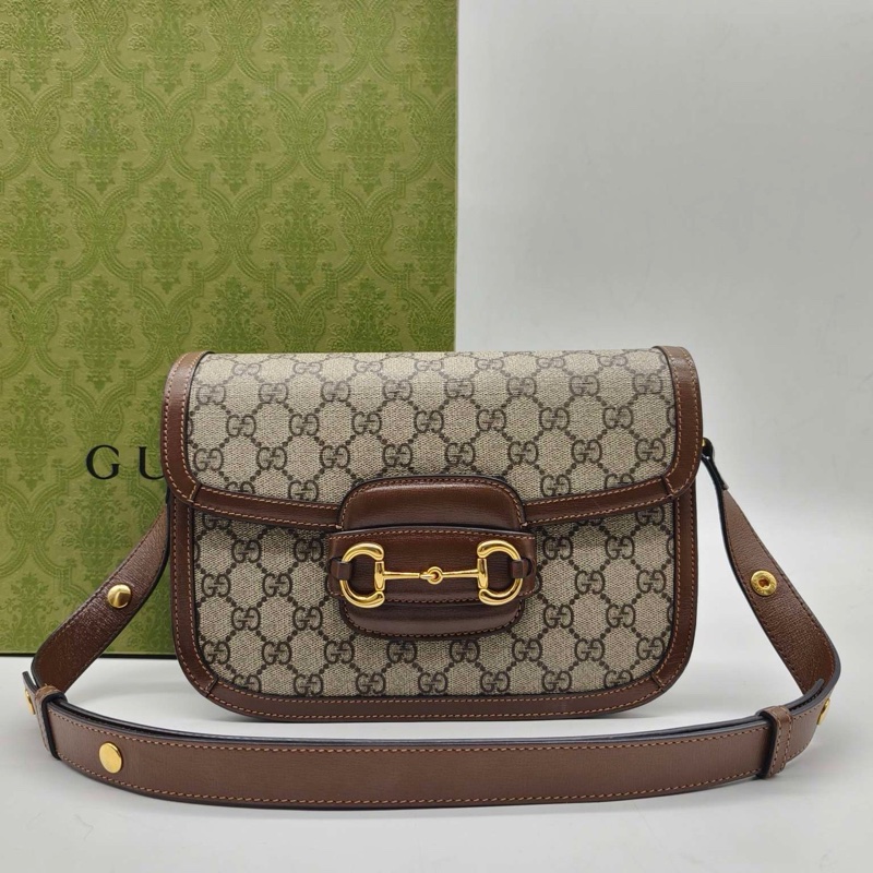 99新🈶購證❤️ gucci #1955 #老花 #馬鞍包 #郵差包-0