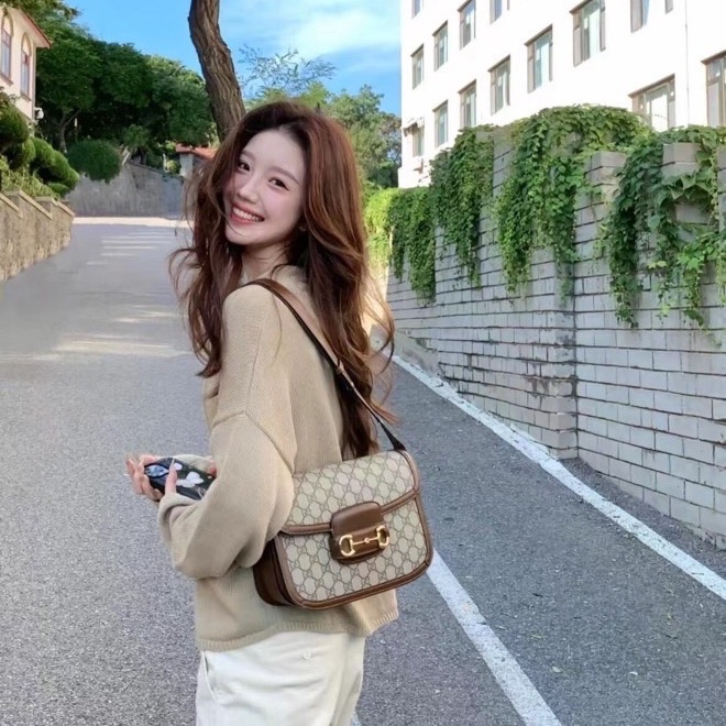 99新🈶購證❤️ gucci #1955 #老花 #馬鞍包 #郵差包-2