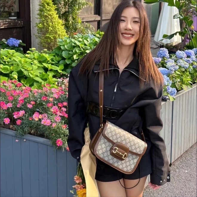 99新🈶購證❤️ gucci #1955 #老花 #馬鞍包 #郵差包-3