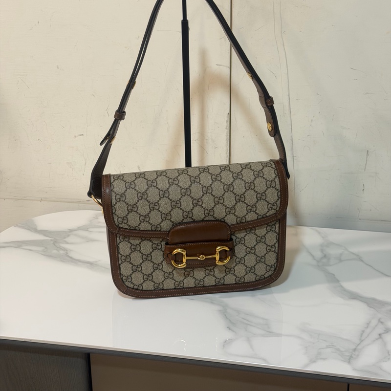 99新🈶購證❤️ gucci #1955 #老花 #馬鞍包 #郵差包-4