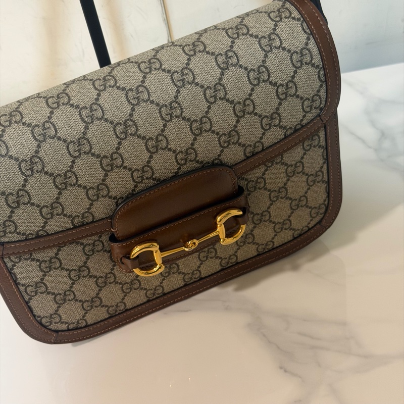 99新🈶購證❤️ gucci #1955 #老花 #馬鞍包 #郵差包-5