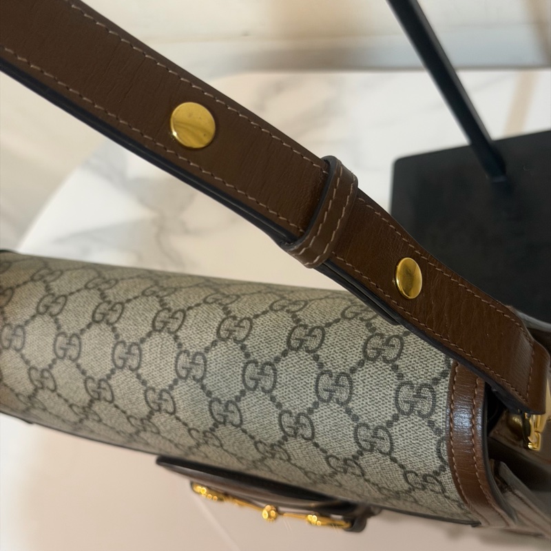 99新🈶購證❤️ gucci #1955 #老花 #馬鞍包 #郵差包-6