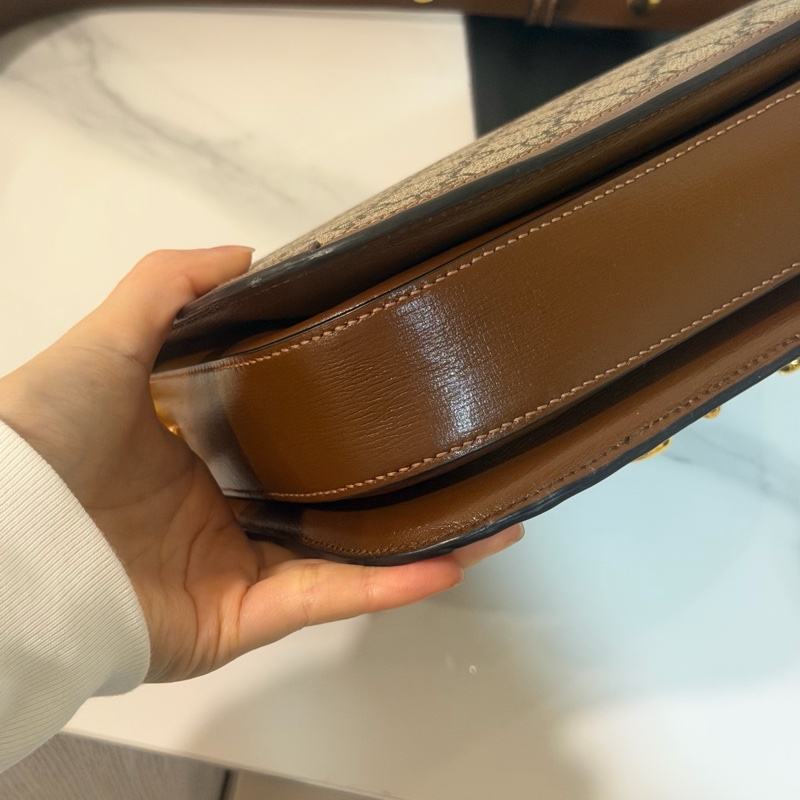 99新🈶購證❤️ gucci #1955 #老花 #馬鞍包 #郵差包-11