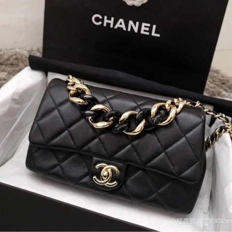 大全配🈶購證❤️ #香奈兒 #黑金 #cf25 #中號 #大都會