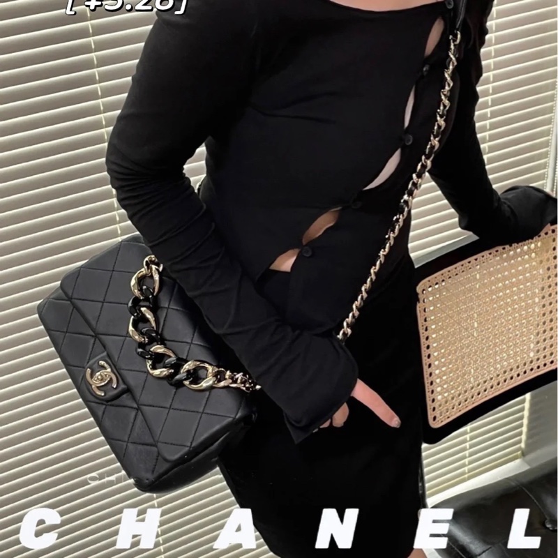 大全配🈶購證❤️ #香奈兒 #黑金 #cf25 #中號 #大都會-1