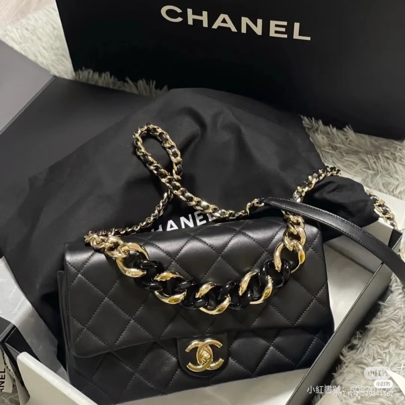 大全配🈶購證❤️ #香奈兒 #黑金 #cf25 #中號 #大都會-3