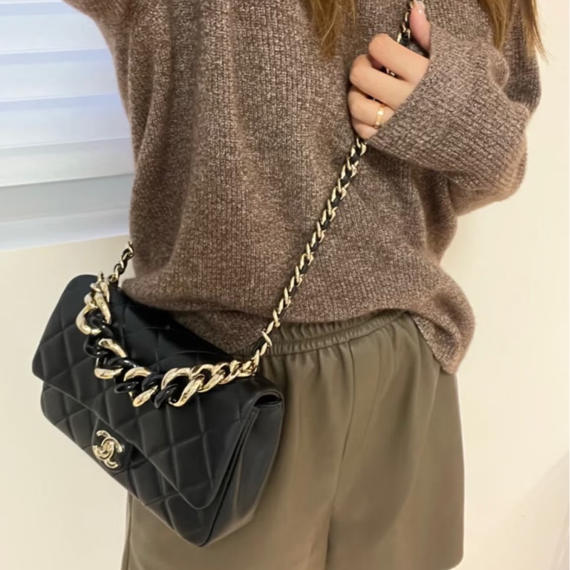 大全配🈶購證❤️ #香奈兒 #黑金 #cf25 #中號 #大都會-4