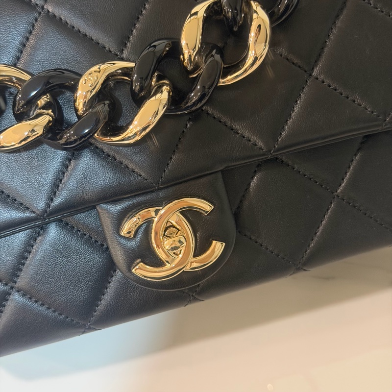 大全配🈶購證❤️ #香奈兒 #黑金 #cf25 #中號 #大都會-6