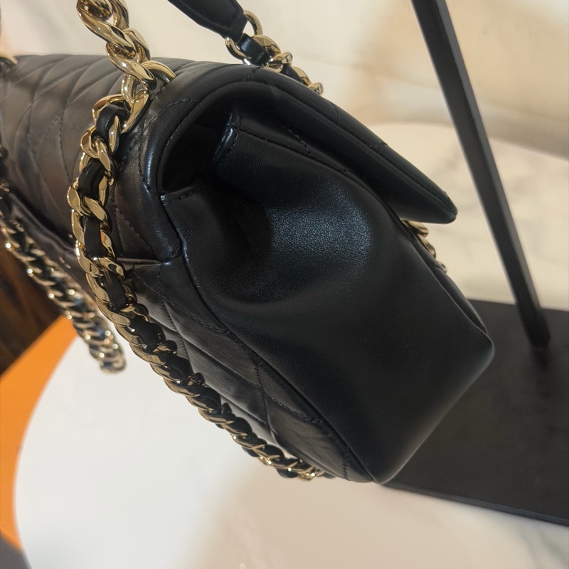 大全配🈶購證❤️ #香奈兒 #黑金 #cf25 #中號 #大都會-8