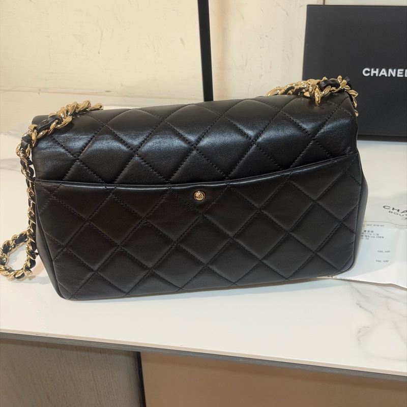 大全配🈶購證❤️ #香奈兒 #黑金 #cf25 #中號 #大都會-9