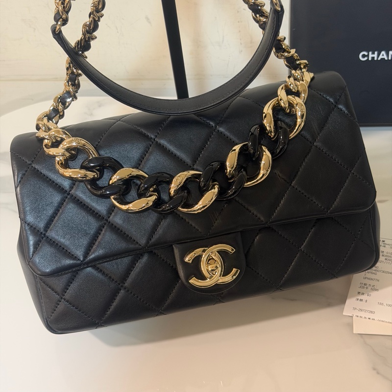 大全配🈶購證❤️ #香奈兒 #黑金 #cf25 #中號 #大都會-10