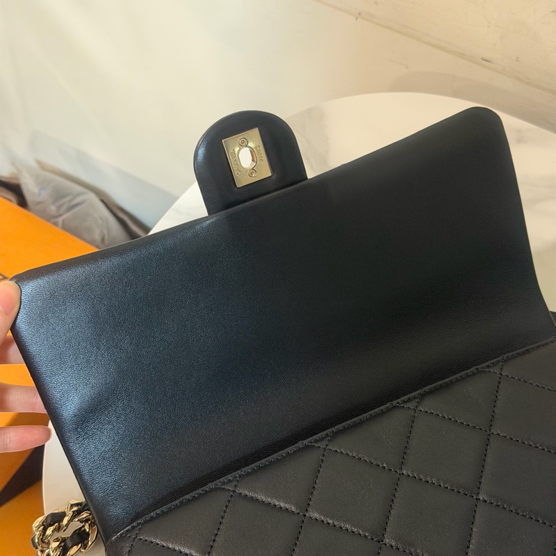 大全配🈶購證❤️ #香奈兒 #黑金 #cf25 #中號 #大都會-12