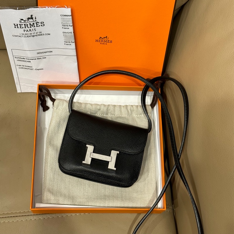 大全配🈶️22年購證❤️#愛馬仕 #黑銀 #康康slim #epsom皮 #constance-6