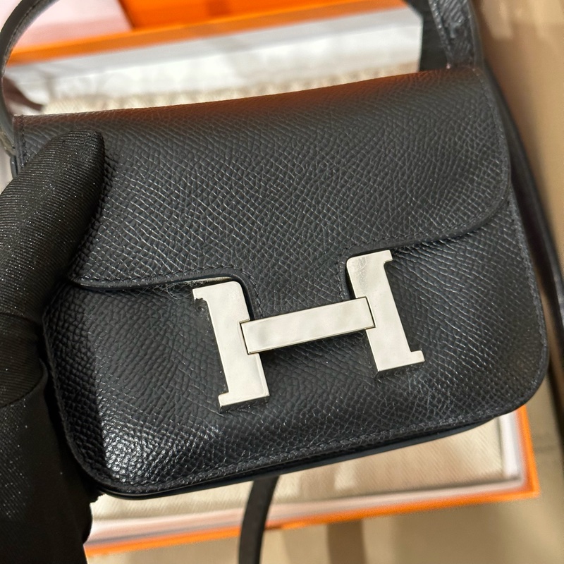 大全配🈶️22年購證❤️#愛馬仕 #黑銀 #康康slim #epsom皮 #constance-9