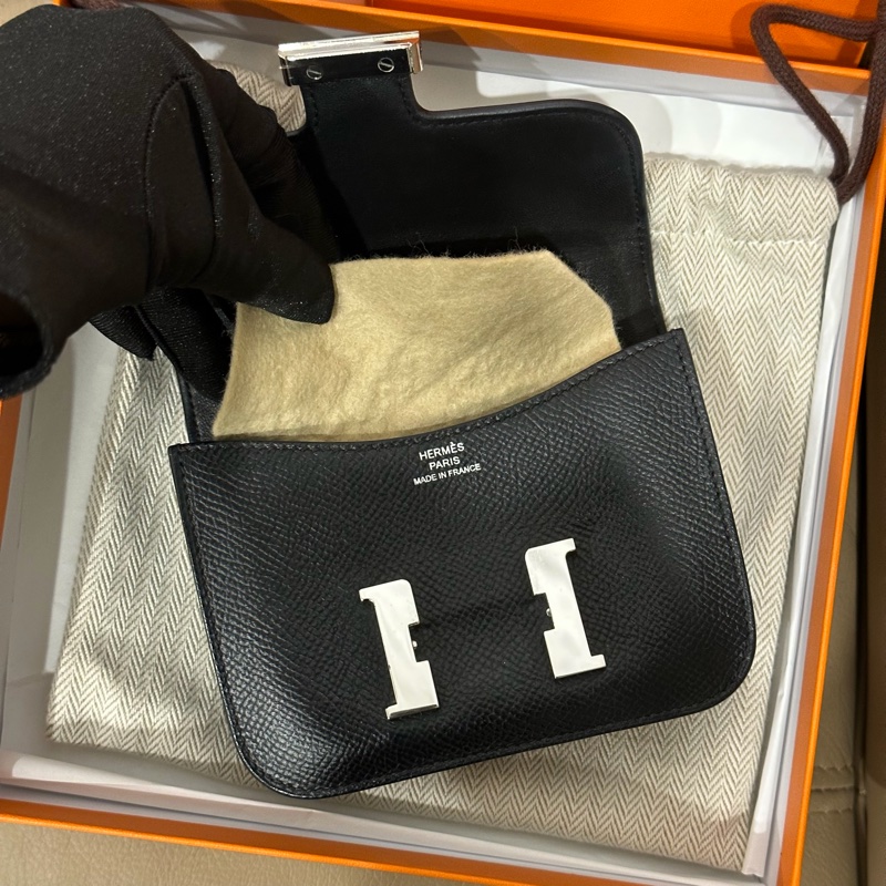 大全配🈶️22年購證❤️#愛馬仕 #黑銀 #康康slim #epsom皮 #constance-17