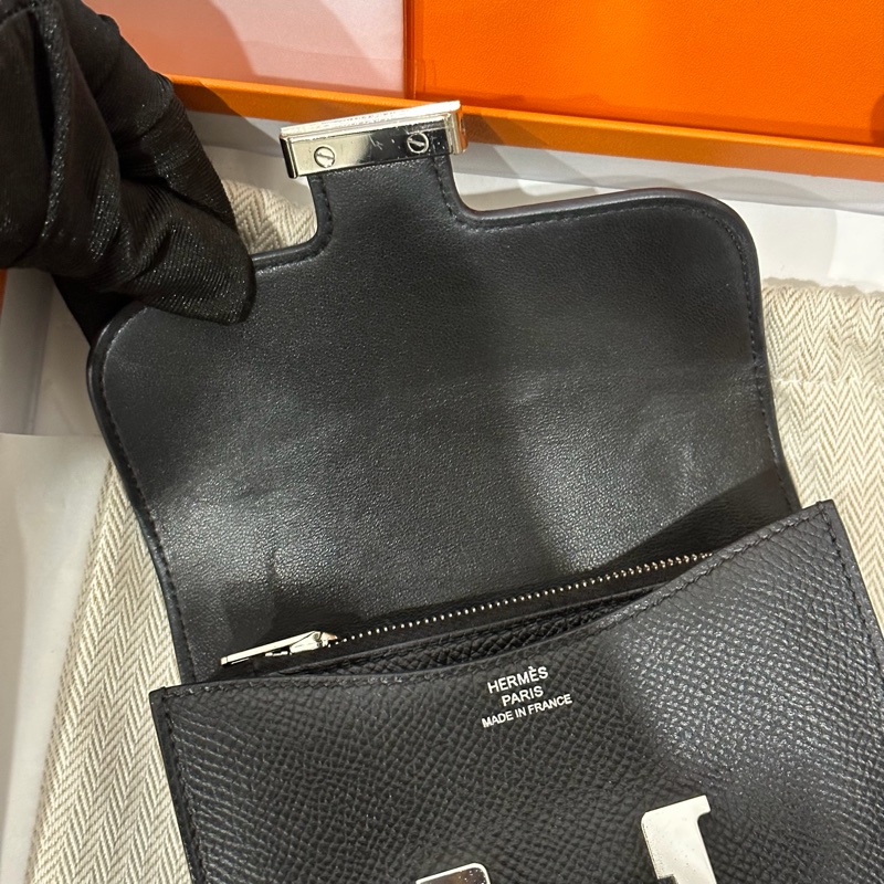 大全配🈶️22年購證❤️#愛馬仕 #黑銀 #康康slim #epsom皮 #constance-18