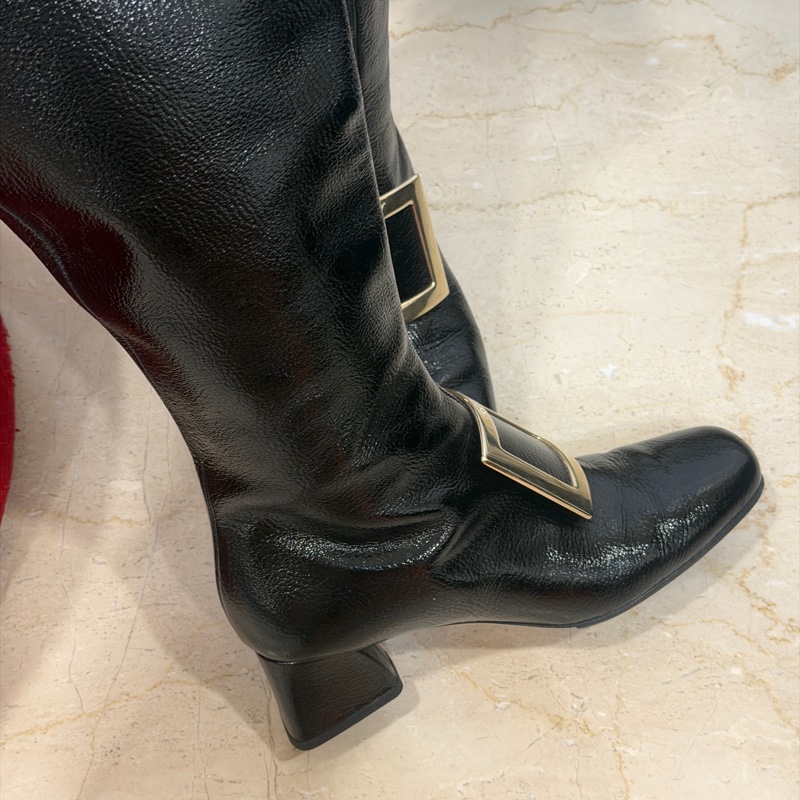 36.5碼❤️ RV #roger #viver #黑金 #長靴-5