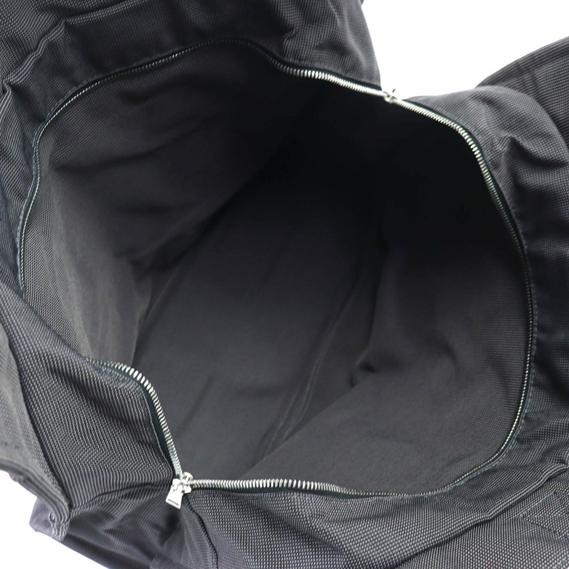 愛馬仕 Air Line GM 系列紐扣帆布大號托特包/波士頓包 灰色 法國製造 女款-6