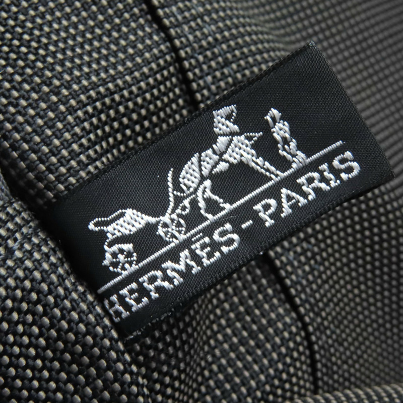 愛馬仕 Air Line MM 銀色五金 H 標誌帆布手提包，配 Serie 紐扣，灰色，法國製造，女士款-12