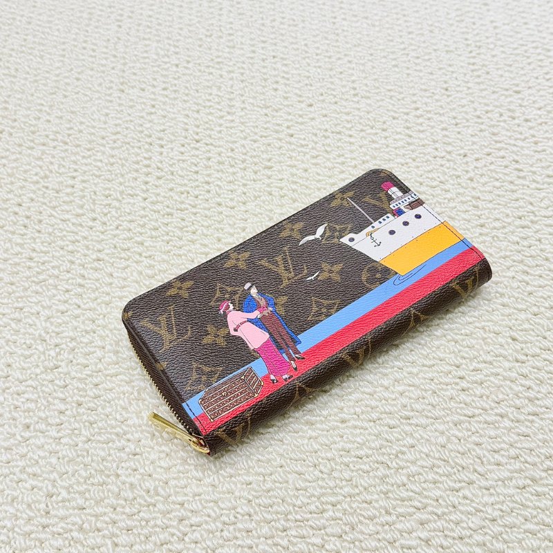Louis Vuitton - 塗鴉渡輪zippy長夾-0