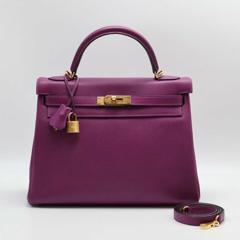 HERMES Kelly 32 - 海葵紫金 Y