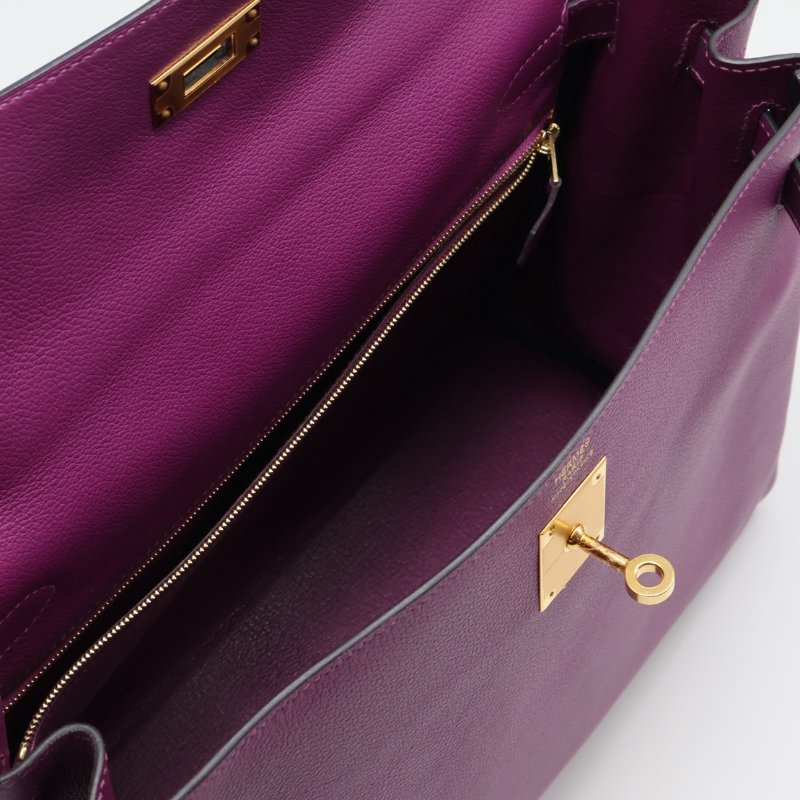 HERMES Kelly 32 - 海葵紫金 Y-2